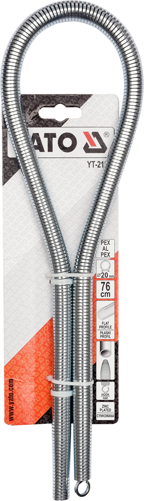 Ressort de cintrage de tuyau interne Yato YT-21851; 20 mm/76 cm