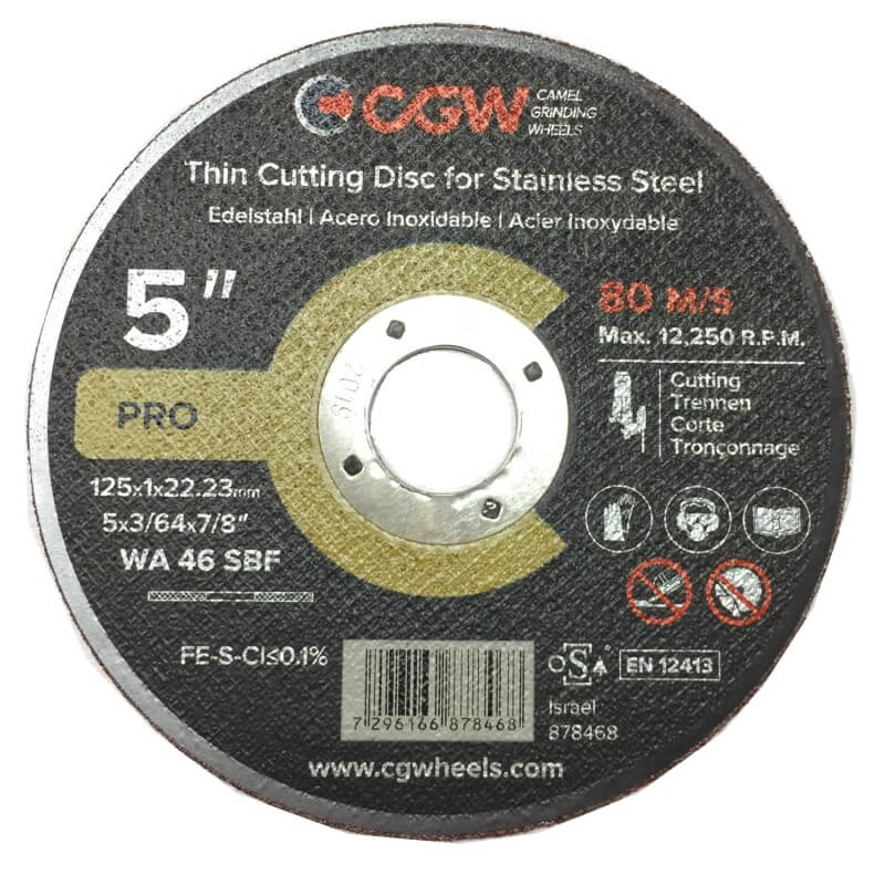 Lame de scie pour le métal CGW; 125x1x22,2 mm; WA 46 SBF