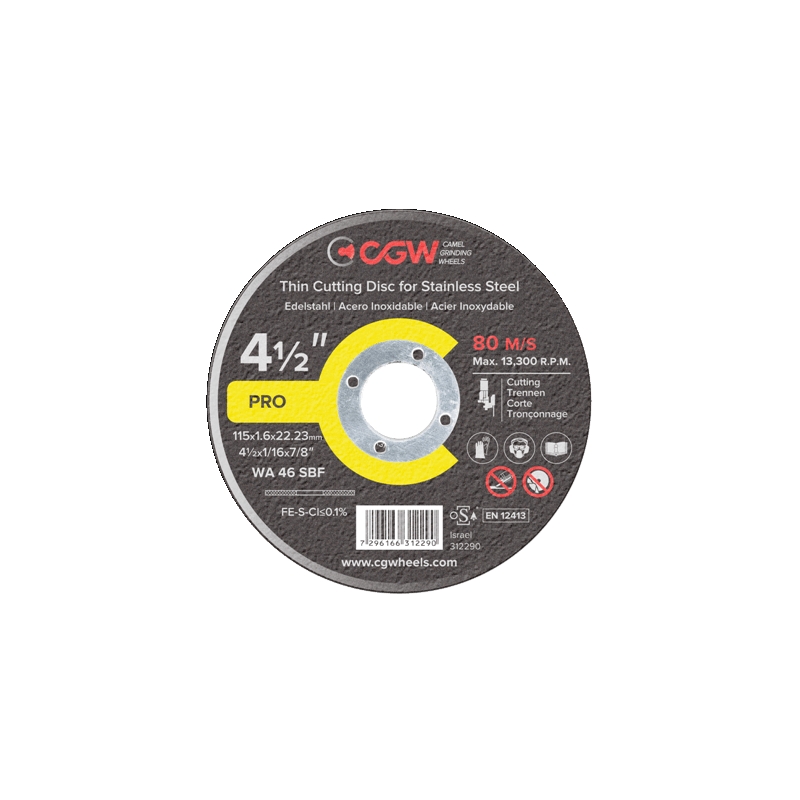 Lame de scie pour le métal CGW; 230x2,0x22,23 mm; WA 36 SBF INOX
