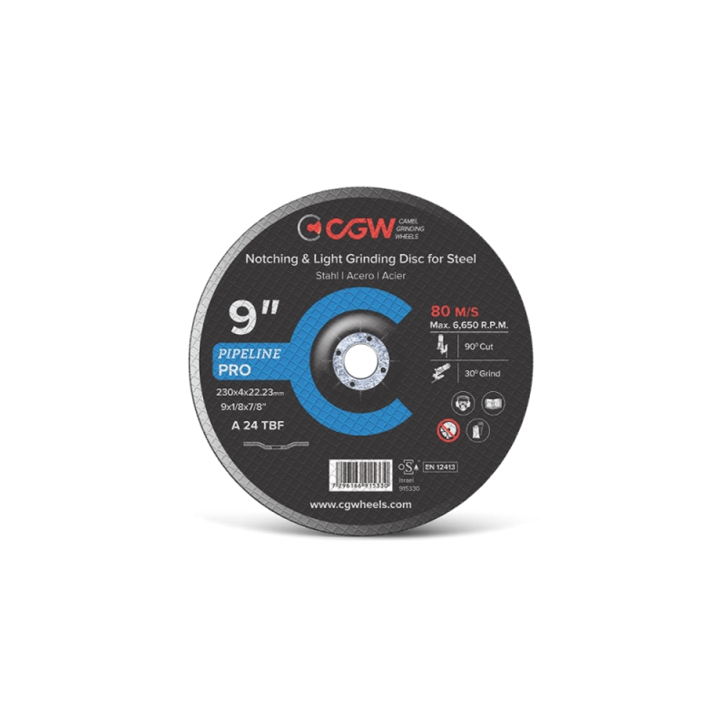 Disque de ponçage pour métal CGW; 125x4,0x22,23 mm; A 24 TBF