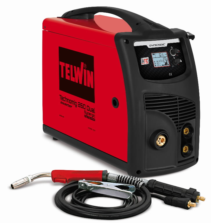 Machine de soudage d'inverseur Telwin Technomig 260 Dual Synergic