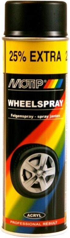 Peindre Motip WHEEL SPRAY; 500 ml; noir