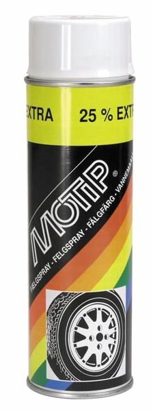 Peindre Motip WHEEL SPRAY; 500 ml; blanc
