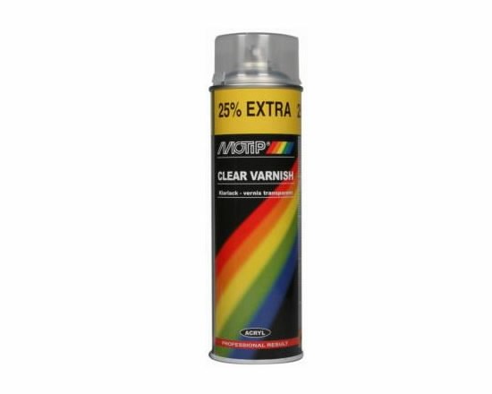 Vernis en aérosol Motip CLEAR VARNISH; 500 ml; brillant
