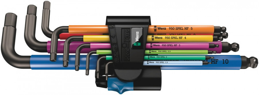 Clé hexagonale Wera 950 SPKL / 9 SM HF Multicolour; 1,5-10 mm
