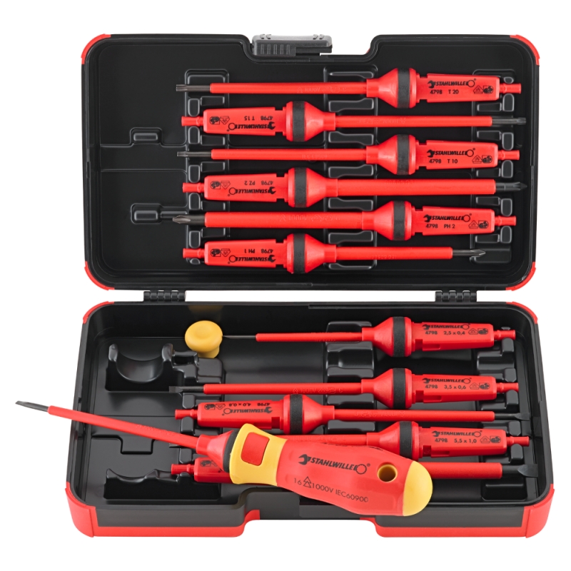 Ensemble de tournevis Stahlwille 4798 VDE; 14 unités