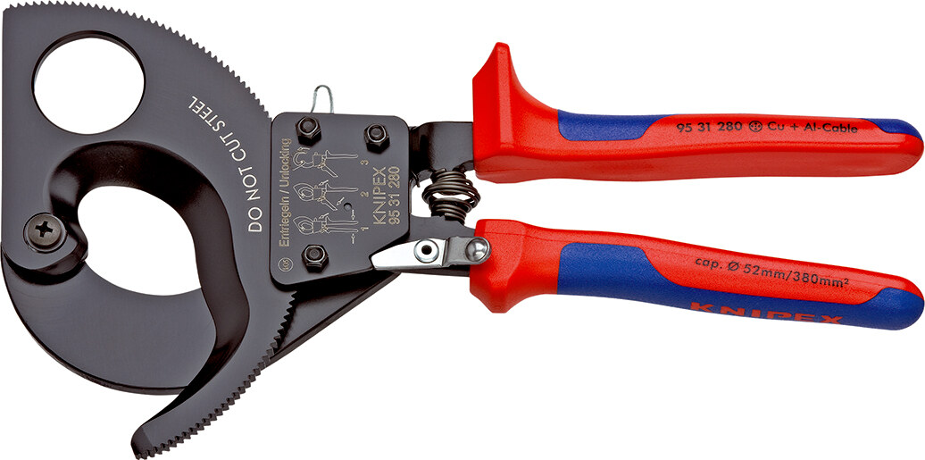 Griffe de coupe de câble Knipex 9531280; 280 mm