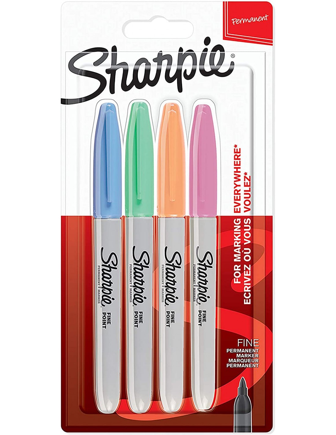 Ensemble de stylo marqueur Sharpie Fine; 4 unités