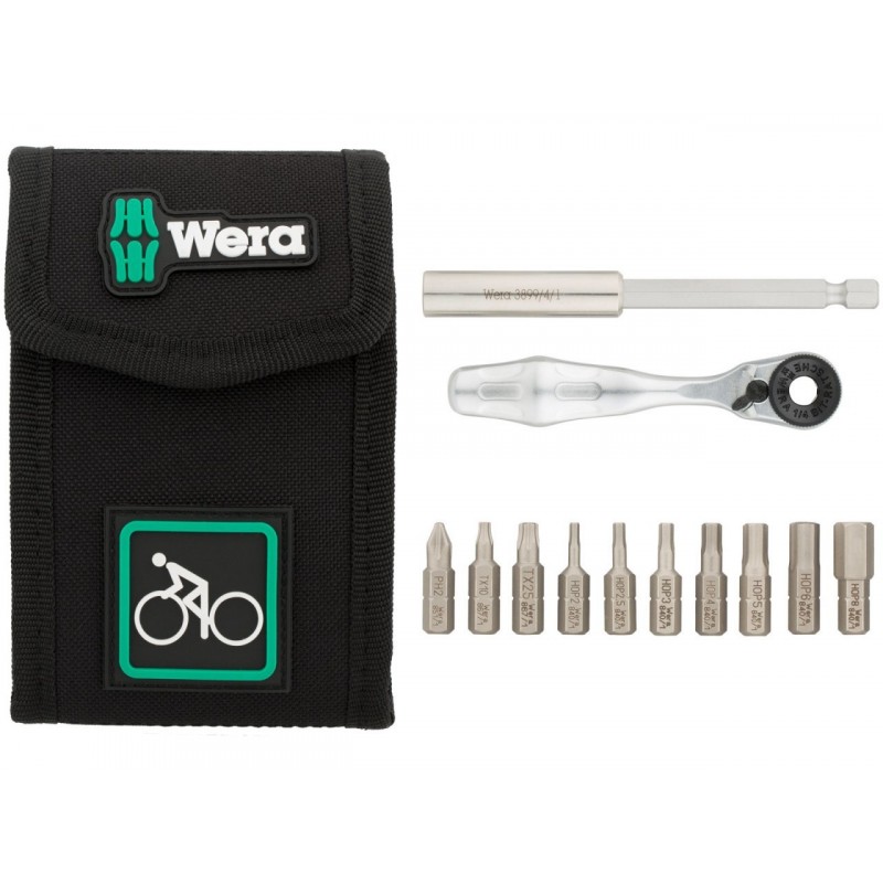 Jeu de tournevis Wera Bicycle Bit Set 1; 12 unités
