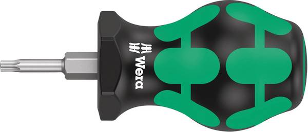 Tournevis manuel / ciseau Wera 367 Stubby; TX10; 25 mm; embout en forme d’étoile