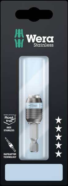 Porte-embout Wera 3888/4/1; 1/4'' HEX; 50 mm; acier inoxydable