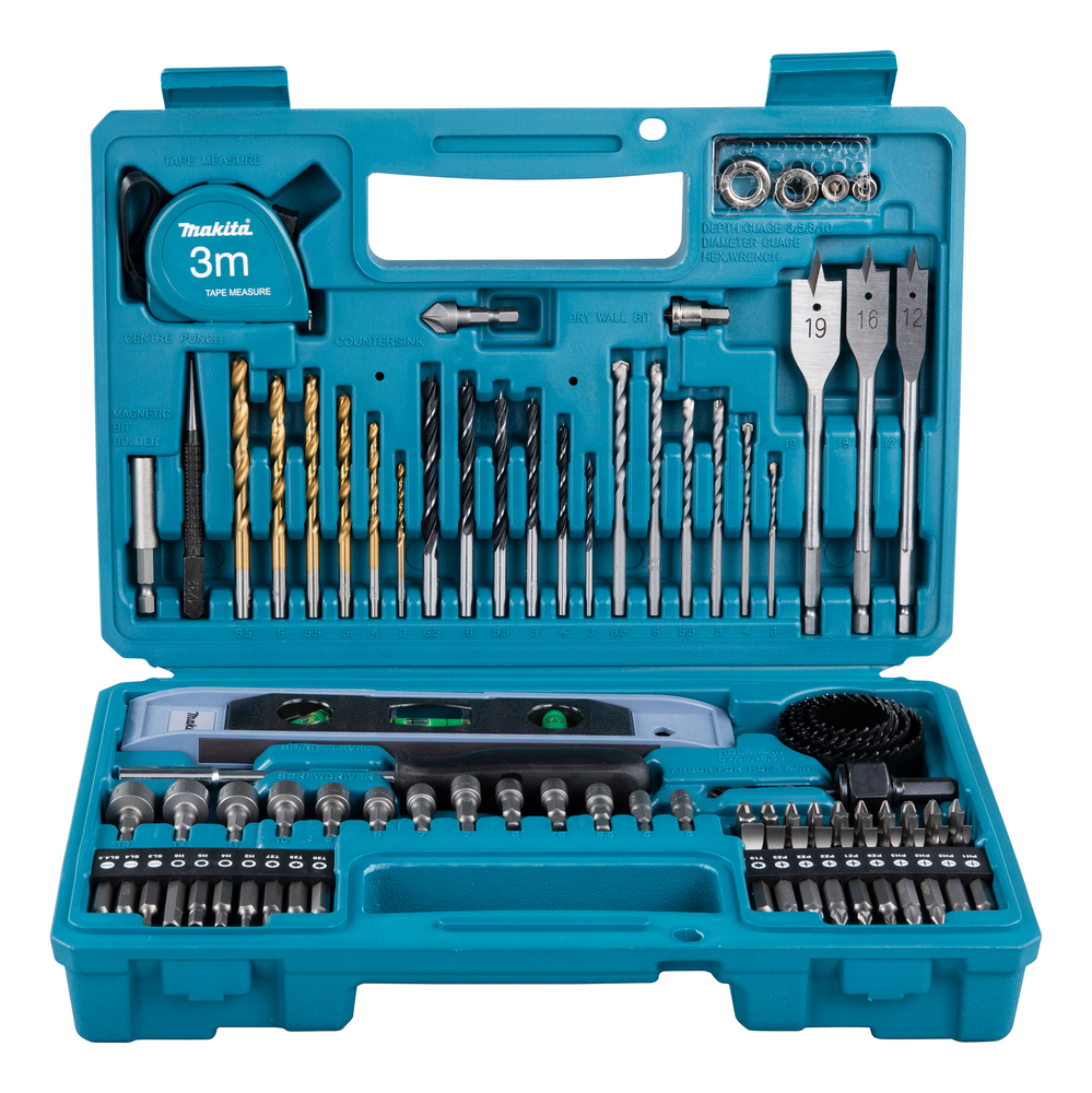Jeu de forets et de tournevis Makita E-10730; 102 unités