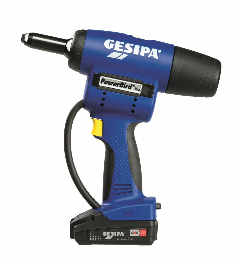 Outil de rivetage sans fil Gesipa PowerBird PRO CAS; 18 V; 1x2,0 Ah accu.