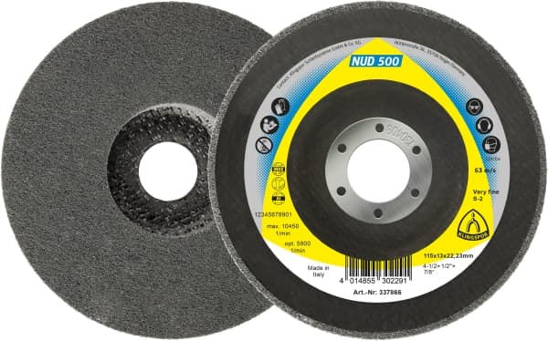 Disque à polir en feutre Klingspor NUD 500; CO; 115x13x22,23 mm; 5 unités