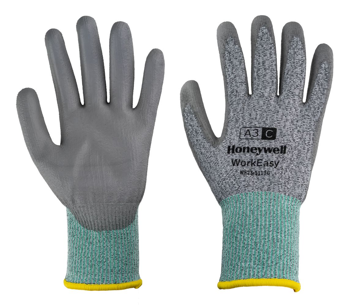 Gants Honeywell WorkEasy 13G GY PU A3/C; 8/M Taille