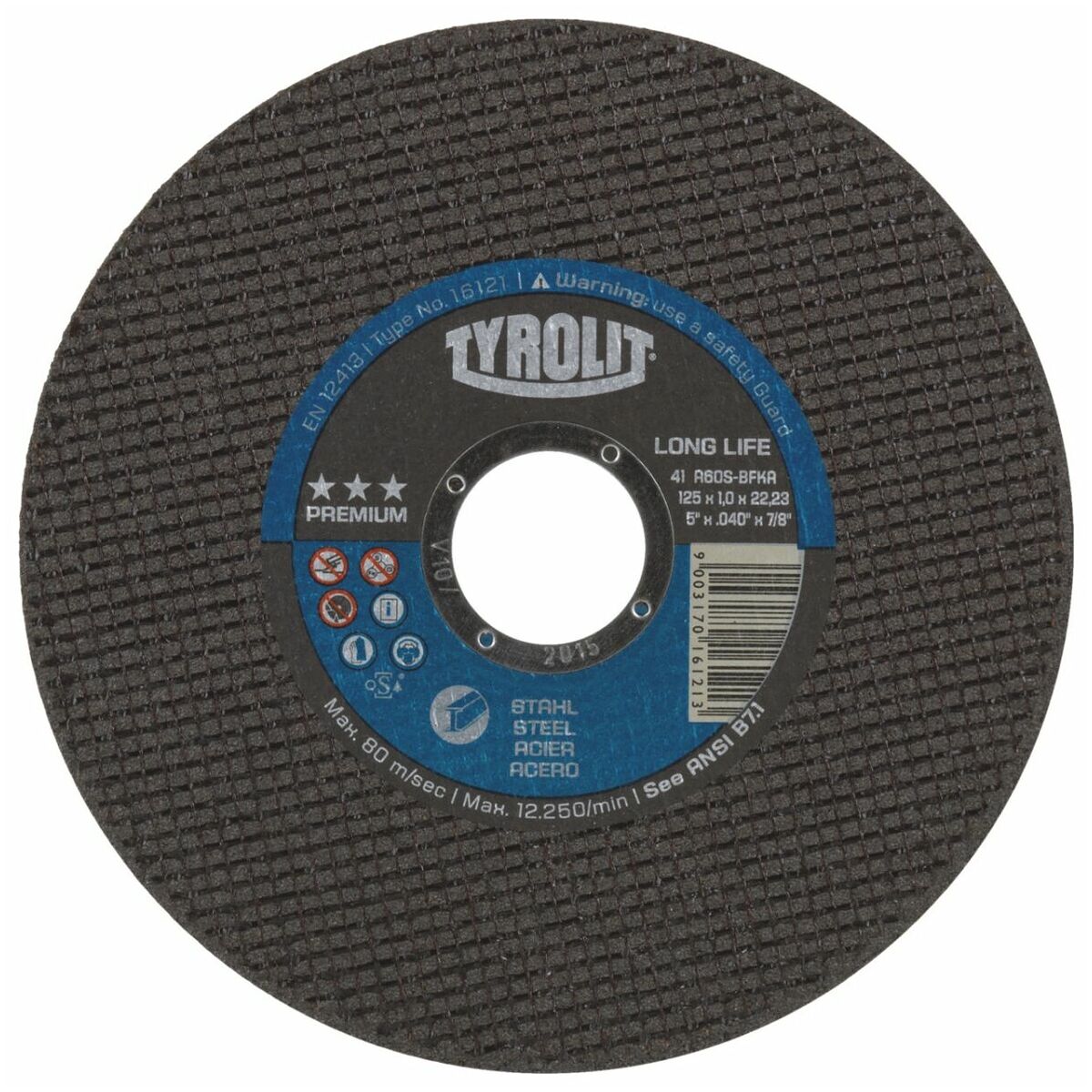 Disque abrasif Tyrolit 34332760; 41F; 230x1,9x22,23 mm; A46S-BFP