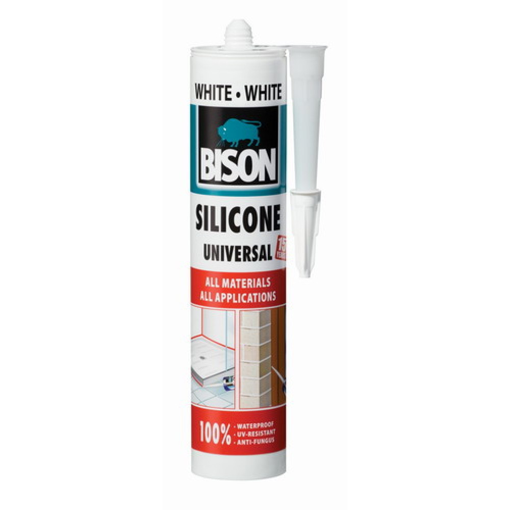 Scellant universel Bison 1591312; 280 ml; blanc