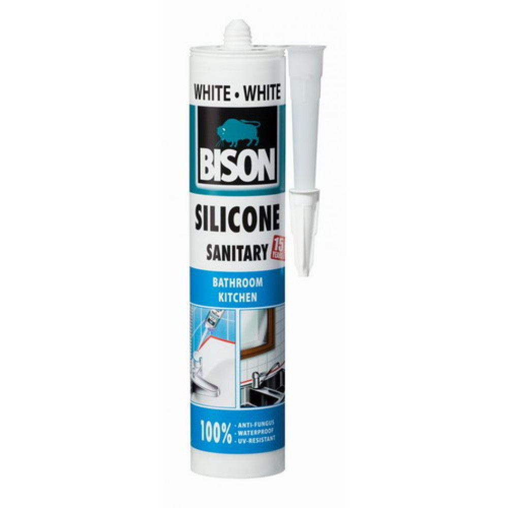 Mastic Bison 1591318; 280 ml; blanc
