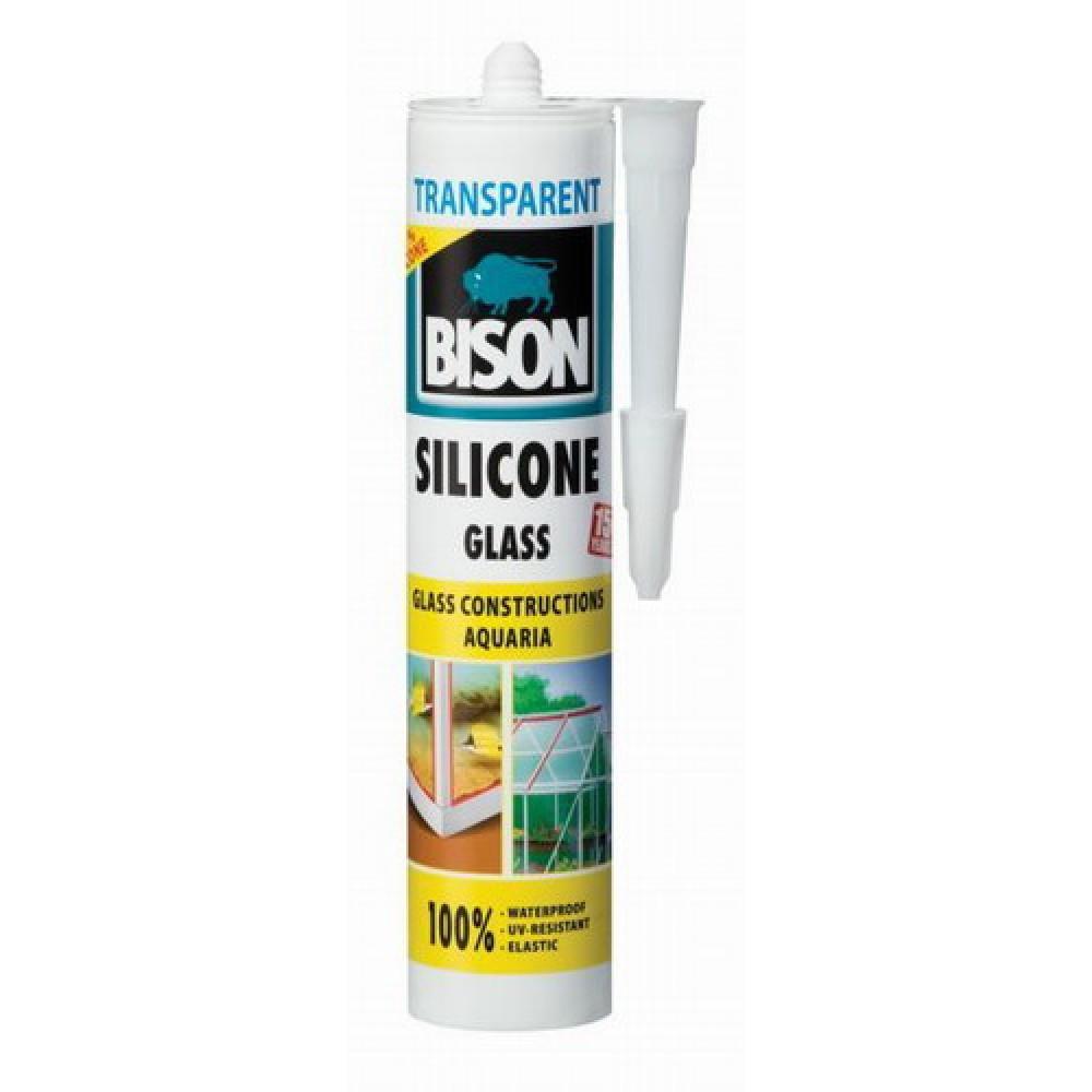 Mastic Bison 6303282 SILIC.GLASS; 280 ml; transparent