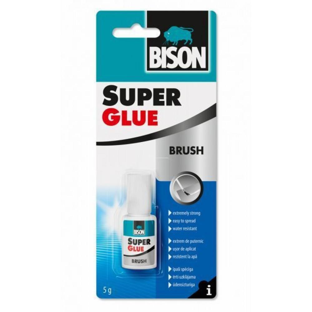 La colle Bison 6301789 Super Glue With Brush; 5 g