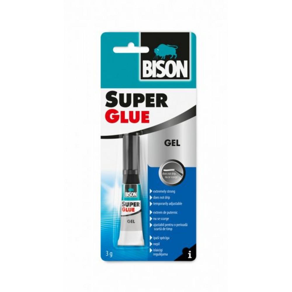 La colle Bison 1590263 Super Glue Gel; 3 g