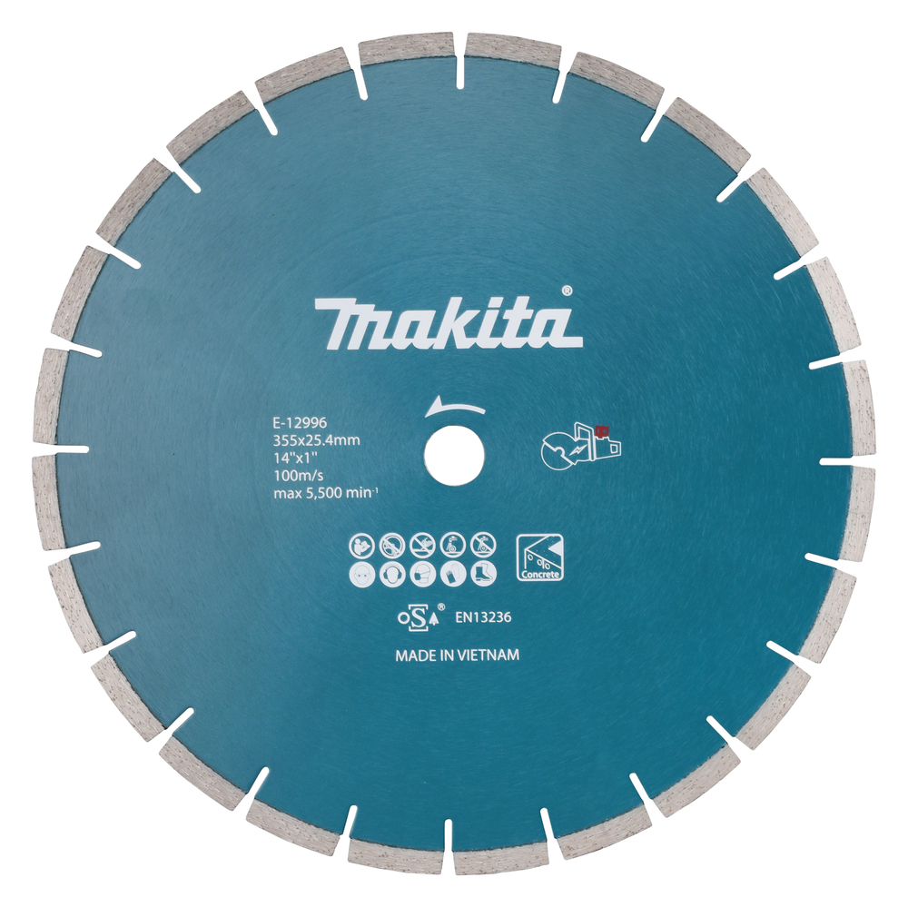Disque à tronçonner diamanté Makita E-12996; 355x25,4x2,8 mm