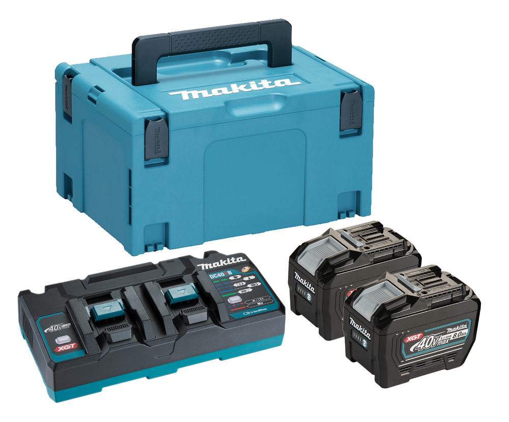 Ensemble d'accessoires Makita 191Y97-1; 40 V; 2x8,0 Ah accu.