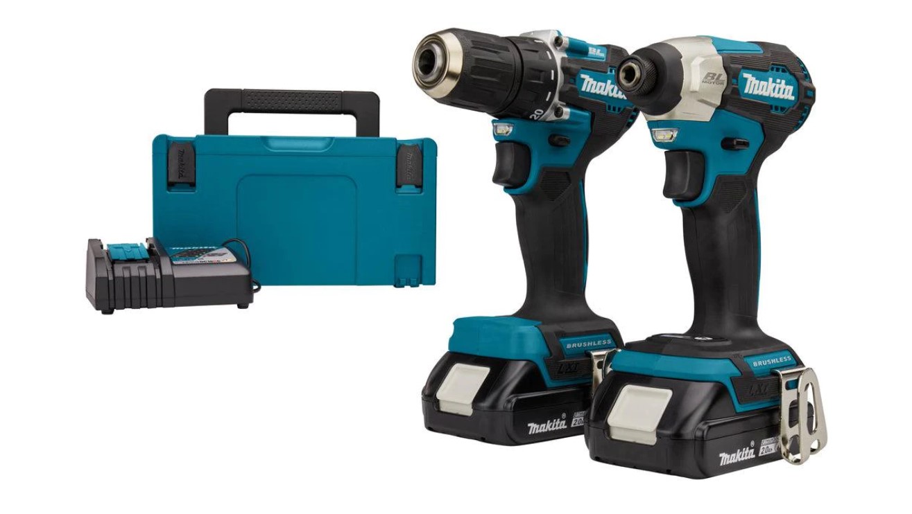 Ensemble d'outils Makita DLX2423AJ (DDF487 + DTD157); 18 V; 2x2,0 Ah accu.