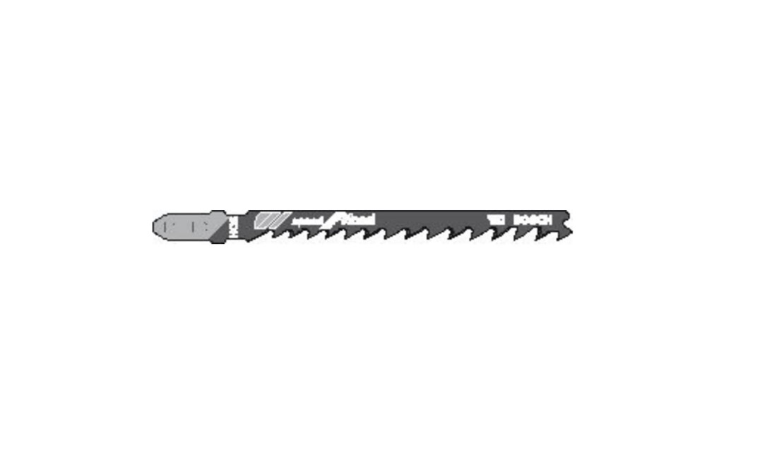 Lames pour scie sauteuse Bosch T 144 D; 100 mm; 100 unités