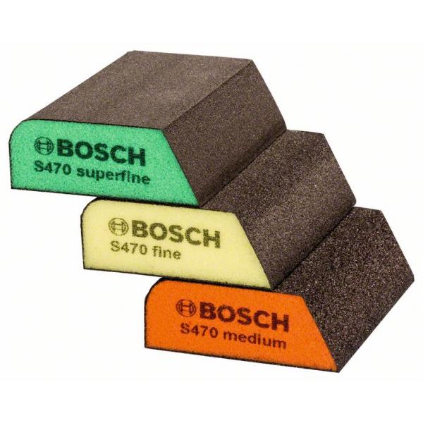 Éponge de ponçage Bosch 2609256F15; 97x69x26 mm; 3 unités