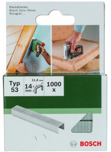 Agrafes Bosch 2609255823; 11,4x14 mm; 1000 pcs .; TYP 53