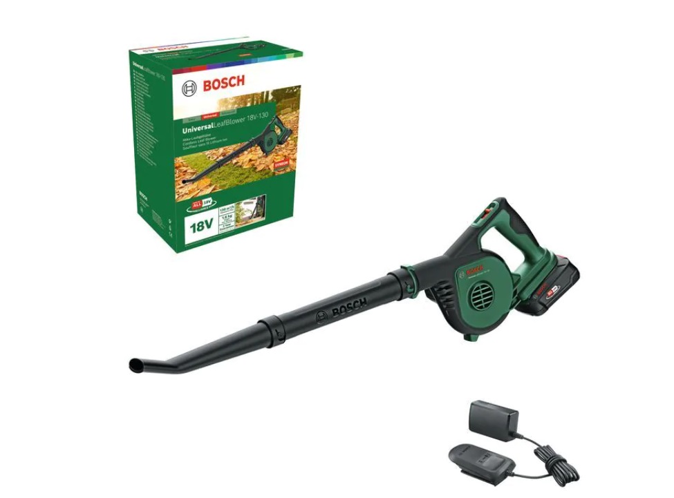 Souffleur de feuilles sans fil Bosch UniversalLeafBlower 18V-130; 18 V; 1x2,5 Ah accu.