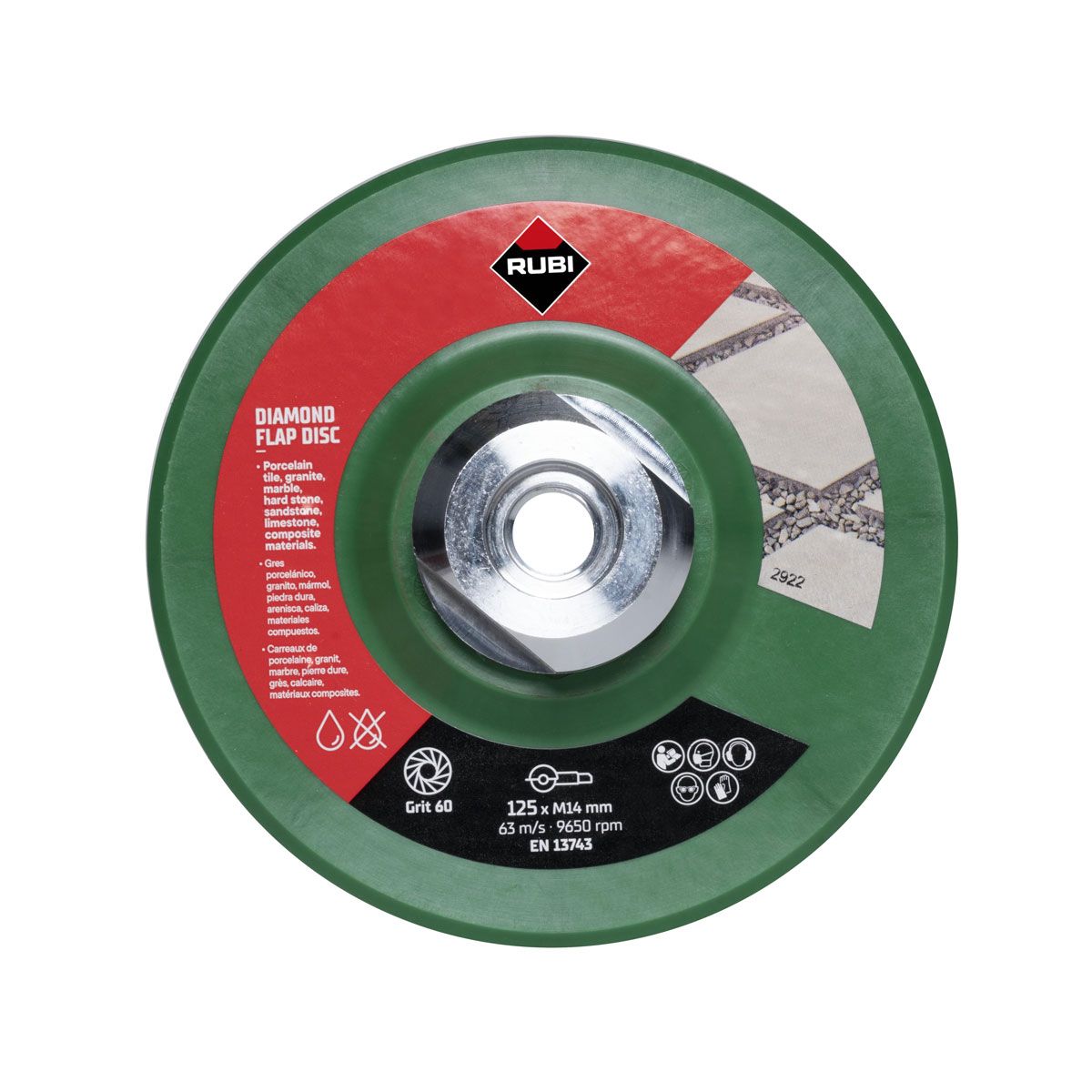Disque a meuler diamant Rubi 32937; 125 mm