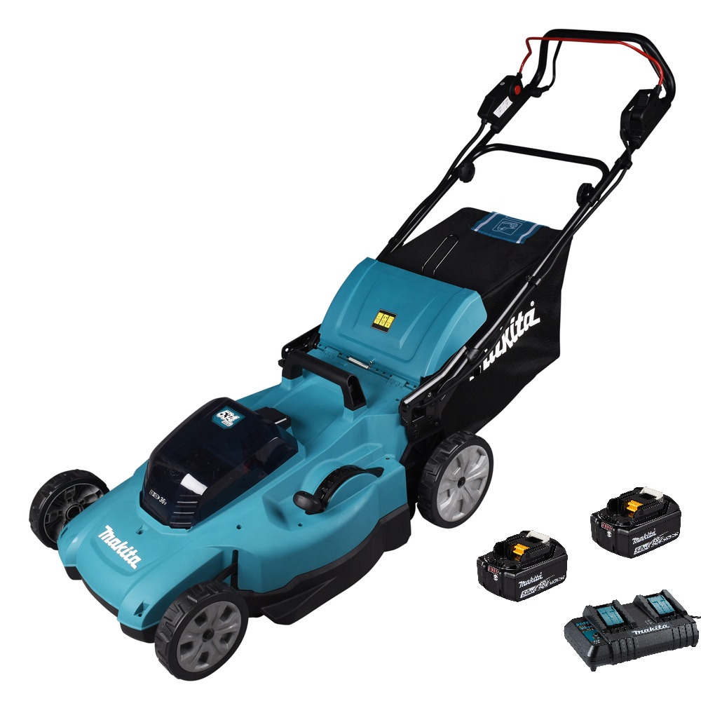 Faucheuse sans fil Makita DLM539CT2; 2x18 V; 2x5,0 Ah accu.