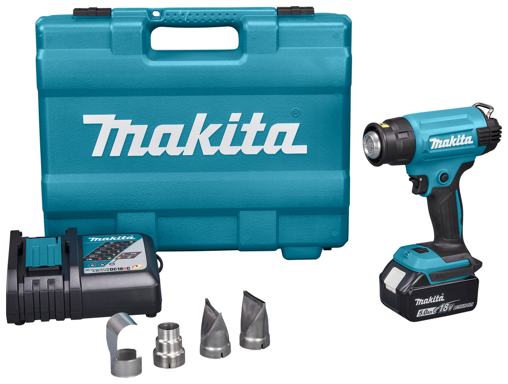 Souffleur de chaleur Makita DHG181RT; 18 V; 1x5,0 Ah accu.