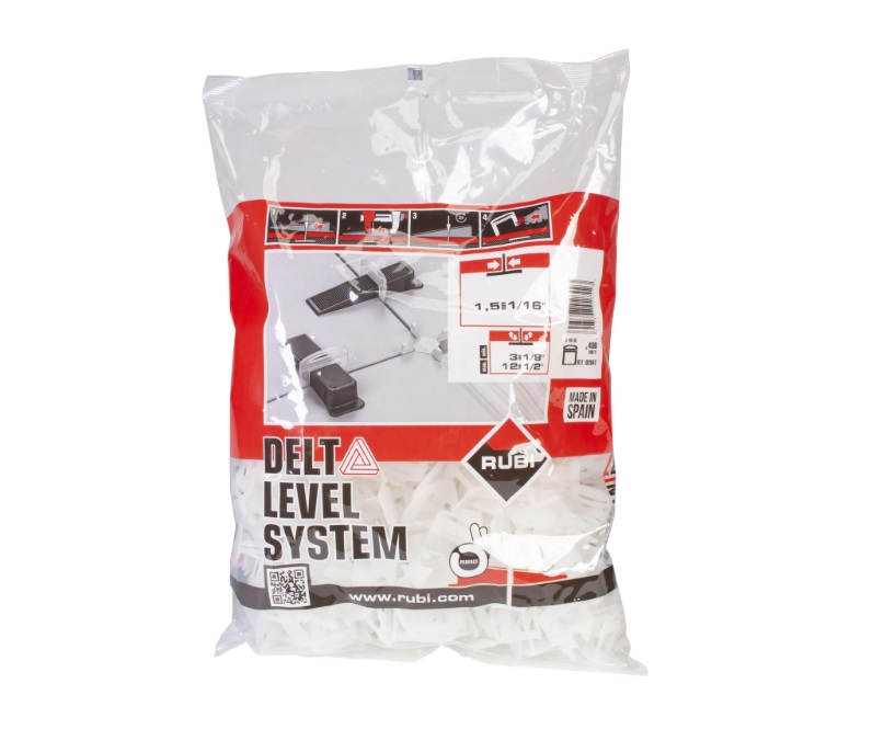 Indicateur de niveau de carrelage Rubi DELTA LEVEL.SYS.; 6-15 mm; 5 mm; 400 unités