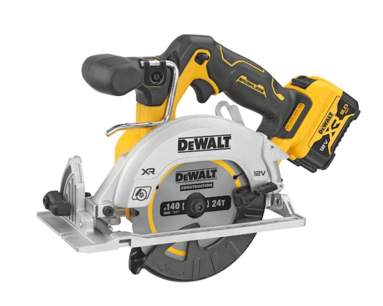 Scie circulaire sans fil DeWalt DCS512P2-QW; 12 V; 2x5,0 Ah accu.
