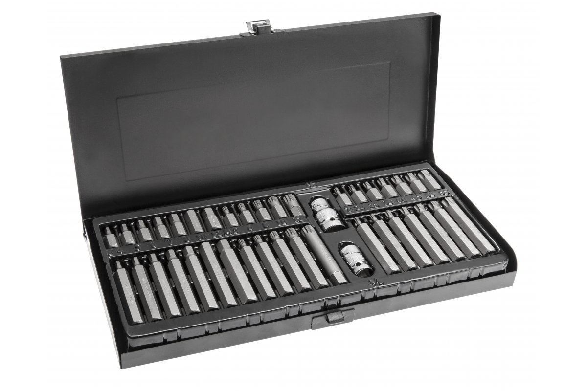 Jeu d'accessoires de tournevis Hogert HT1S404; 3/8''; 1/2''; 40 unités