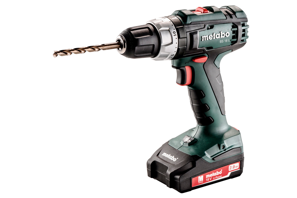 Perceuse Metabo BS 18 L; 18 V; 2x2,0 Ah accu.