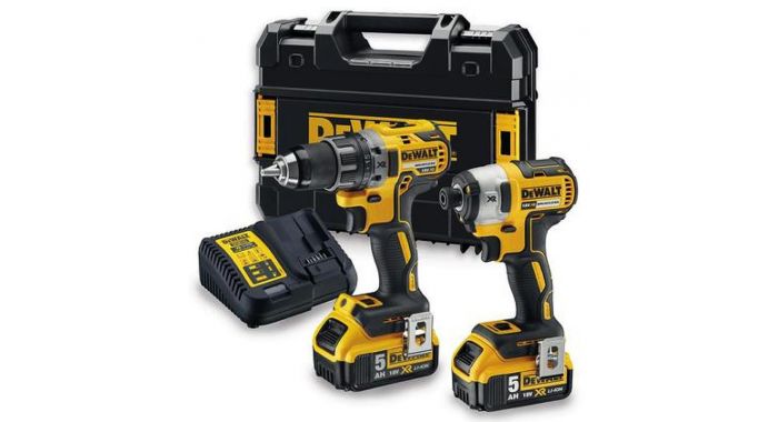 Ensemble d'outils DeWalt DCK268P2T&nbsp;(DCD791 + DCF887); 18 V; 2x5,0 Ah accu.