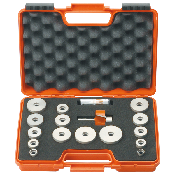 Coffret de forêts pour le bois CMT grand rabbet; 1/2'' (12,7 mm); 17 pcs