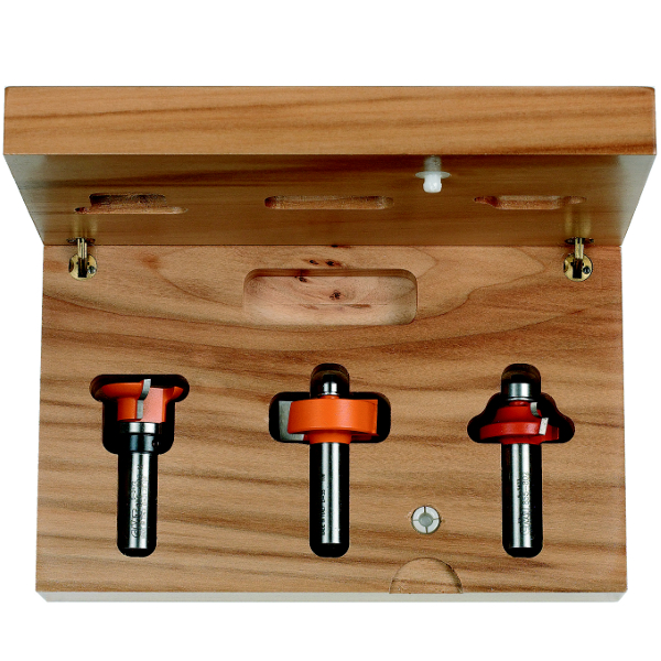 Coffret de forêts pour le bois CMT for divided light door; 8 mm; 3 les pièces