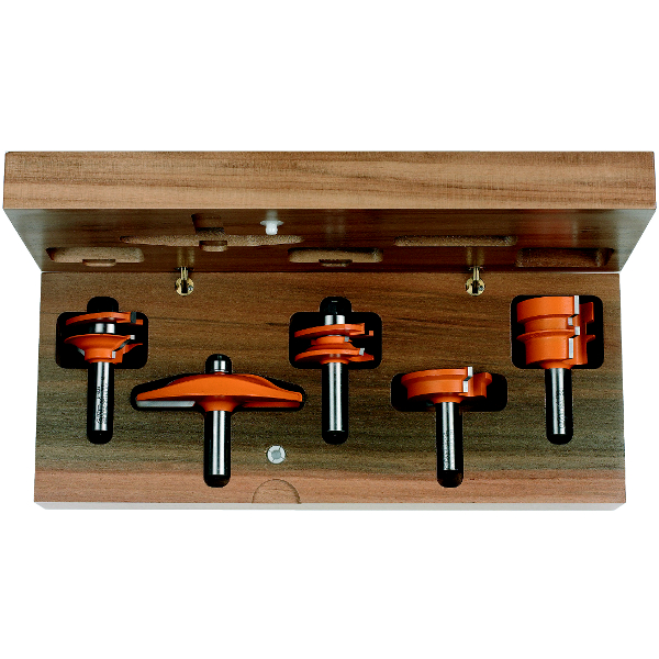 Coffret de forêts pour le bois CMT for kitchen; 12 mm; profile A; 5 les pièces