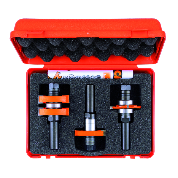 Coffret de forêts pour le bois CMT adjustable & groove; 12 mm; 3 les pièces