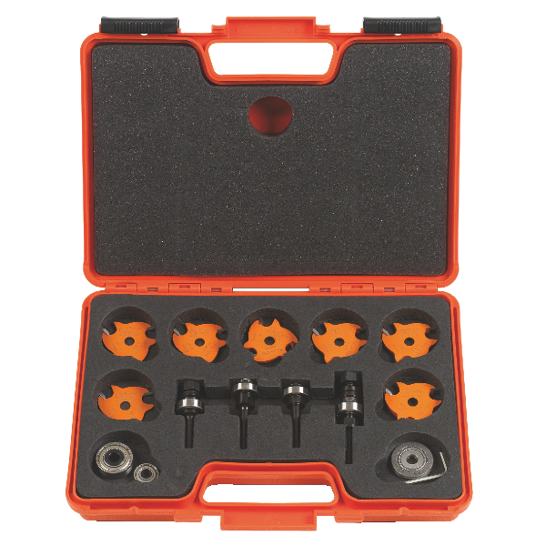 Coffret de forêts pour le bois CMT slot cutters; 8 mm; 15 pcs