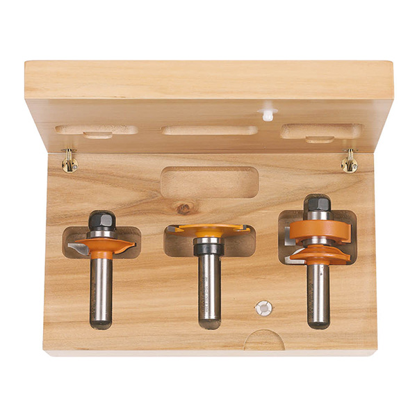 Coffret de forêts pour le bois CMT for glas panel; 12 mm; 3 les pièces