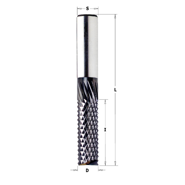 SOLID CARBIDE BIT FOR COMPOSITE D=8x25x63 RH (END MILL)