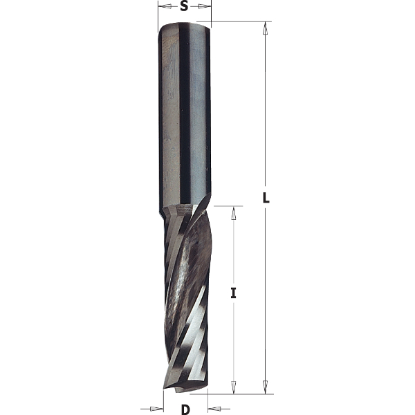 Fraise pour routeur CNC CMT 198.102.11; D=10X52X90 RH (right hand)