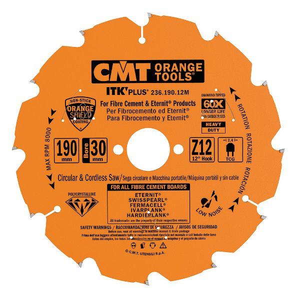Lame de scie CMT 236; 250x2.4x30; Z16; 12°
