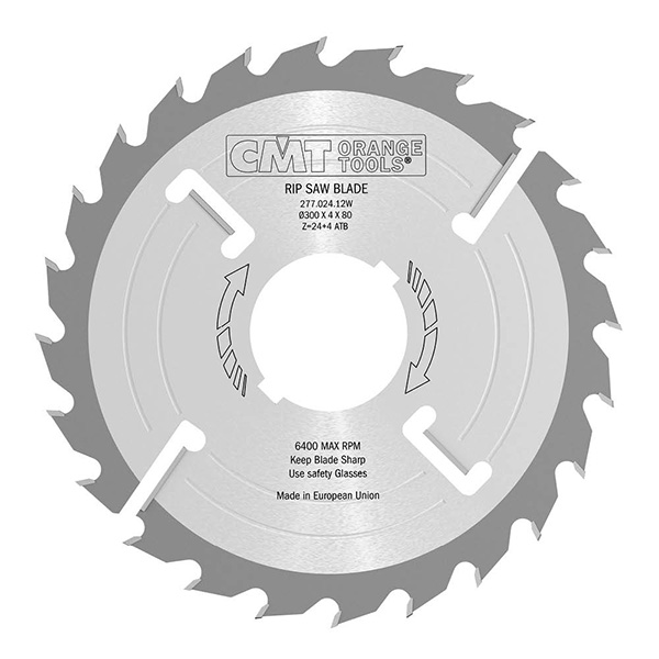 Lame de scie CMT 277; 300x4x80; Z24; 18°
